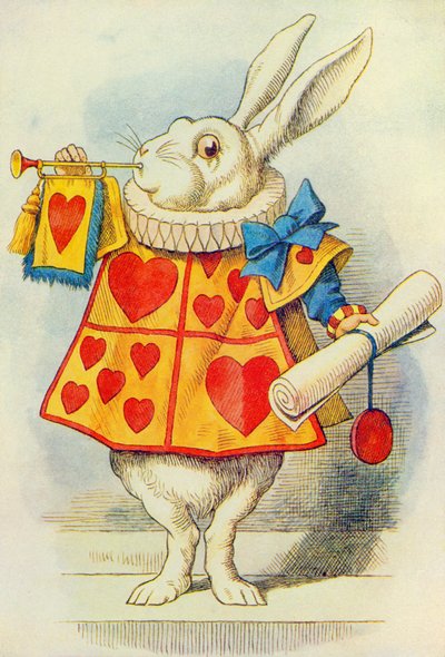 Das weiße Kaninchen, Illustration aus 